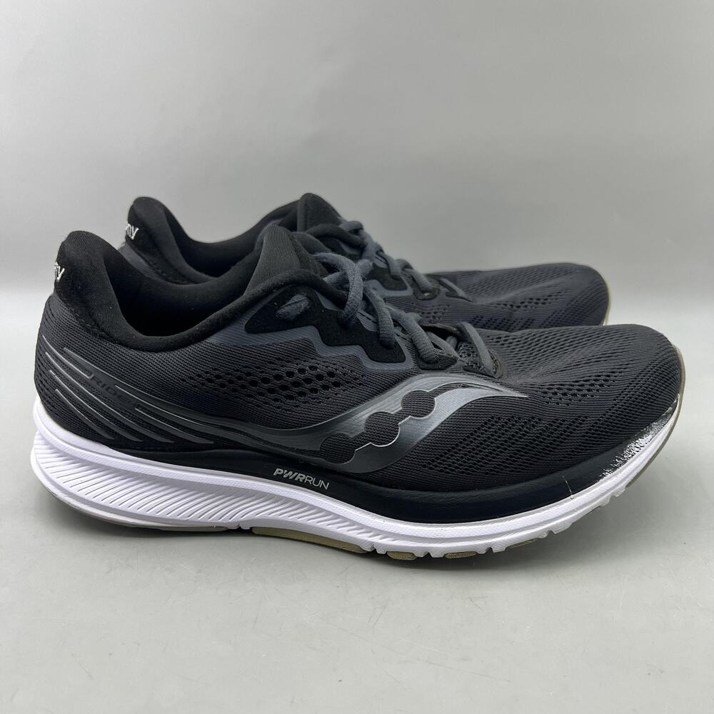 Saucony Ride 14 Running Shoes Women Size 9.5 Black Mesh Comfort Low Sneakers